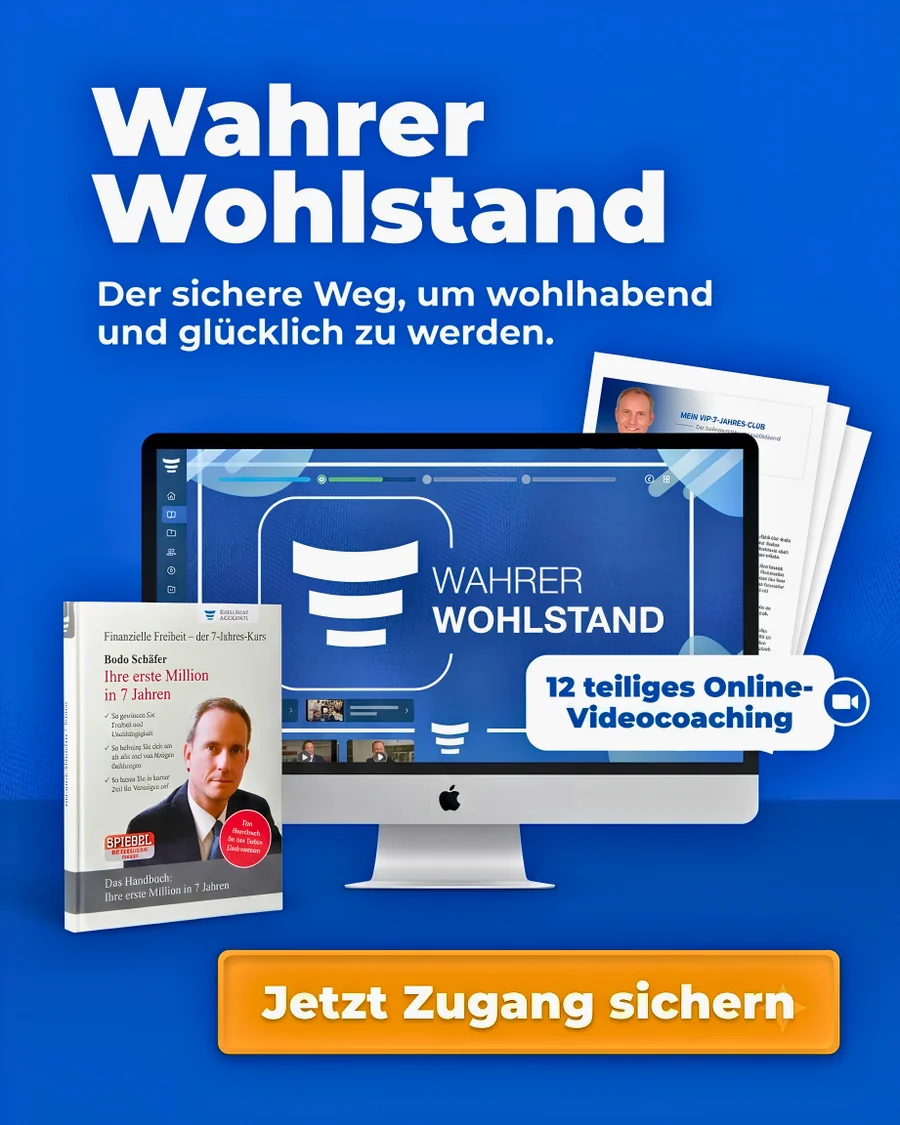 Wahrer Wohlstand von Bodo Schäfer – 12-teiliges Online-Videocoaching